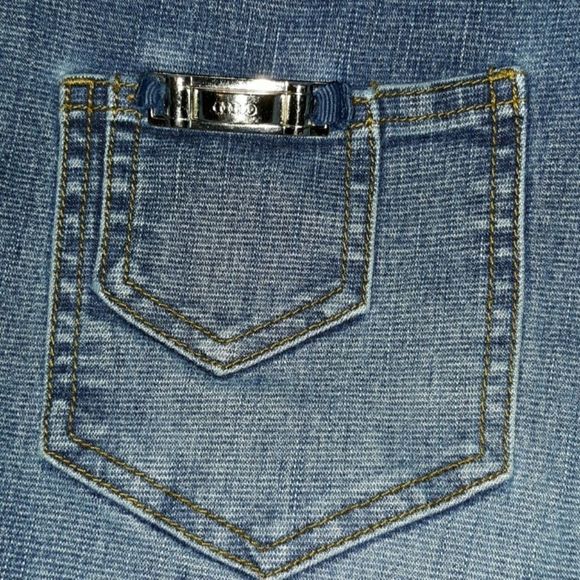 Clash‎ Jeans Boot Cut Snap Buckles at Waist Size 1 - Picture 3 of 8